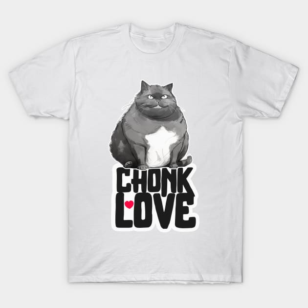 Chonk Love T-Shirt by SquiggleDot